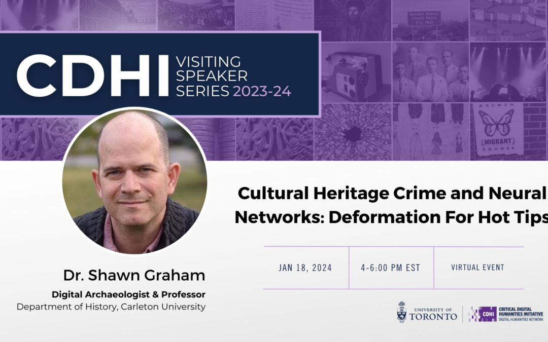 CDHI Visiting Speaker Series: Shawn Graham