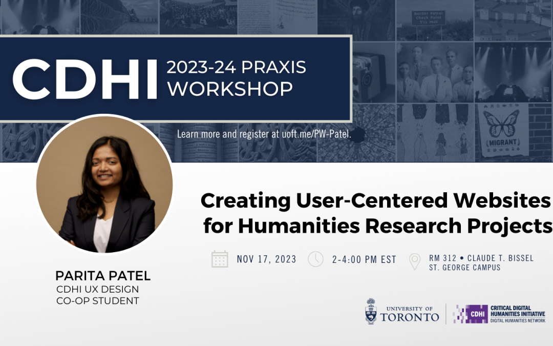 Praxis Workshop: Creating User-Centered Websites for Humanities Research Projects